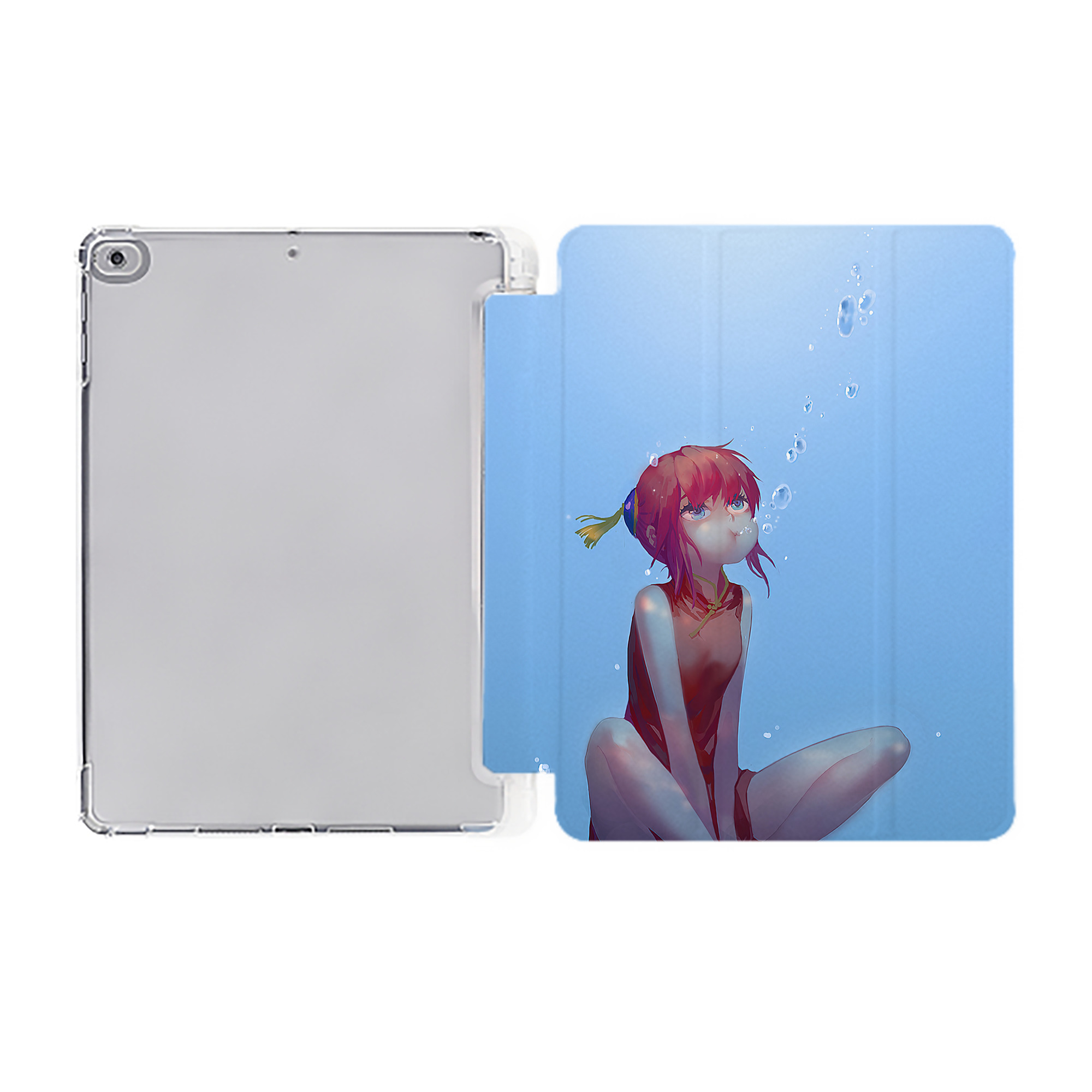 ぎんたま 坂田銀時（さかたぎんとき） 神楽 志村新八（しむら しんぱち） GINTAMA Sakata Gintoki Kagura Shimura Shinpachi IPad ケース ペン収納付き 三つ折りスタンド PUレザー×シリコン 対応機種9.5/10.5/10.9インチ